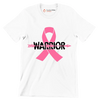 Warrior - Breast Cancer Awareness T-Shirt-Blue-S-Custom One Express