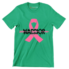 Warrior - Breast Cancer Awareness T-Shirt-Green-S-Custom One Express
