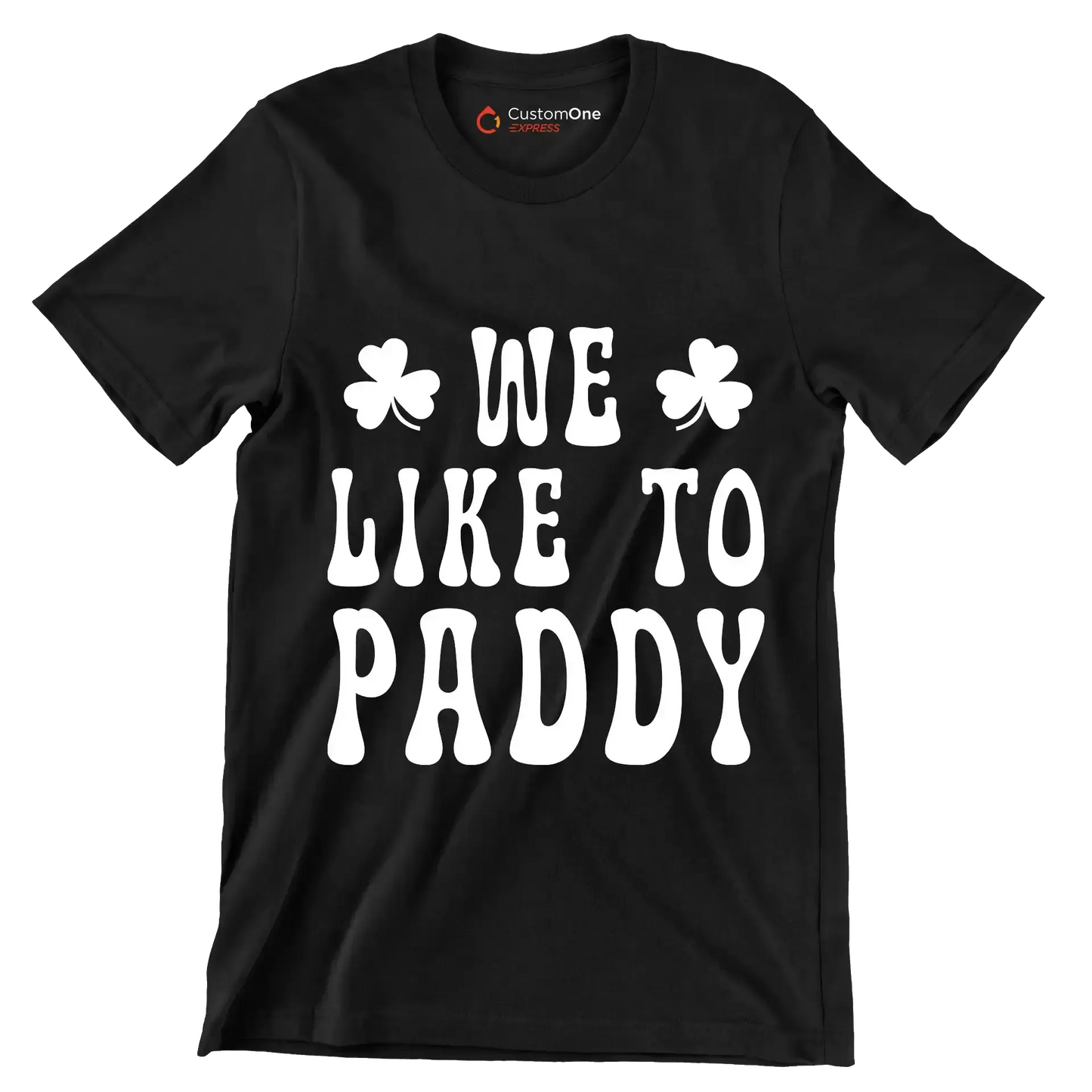 We Like To Paddy - St. Patrick's Day T-Shirt-Black-S-Custom One Express