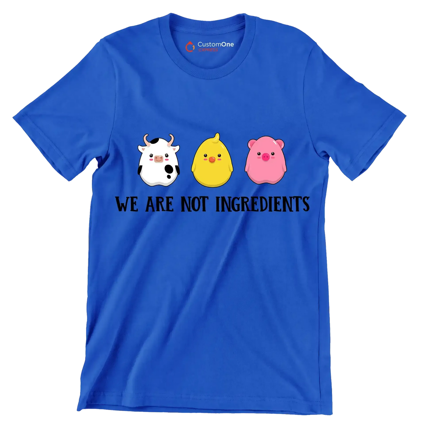 We are nit ingredients - Vegan Themed T-Shirt-Blue-S-Custom One Express