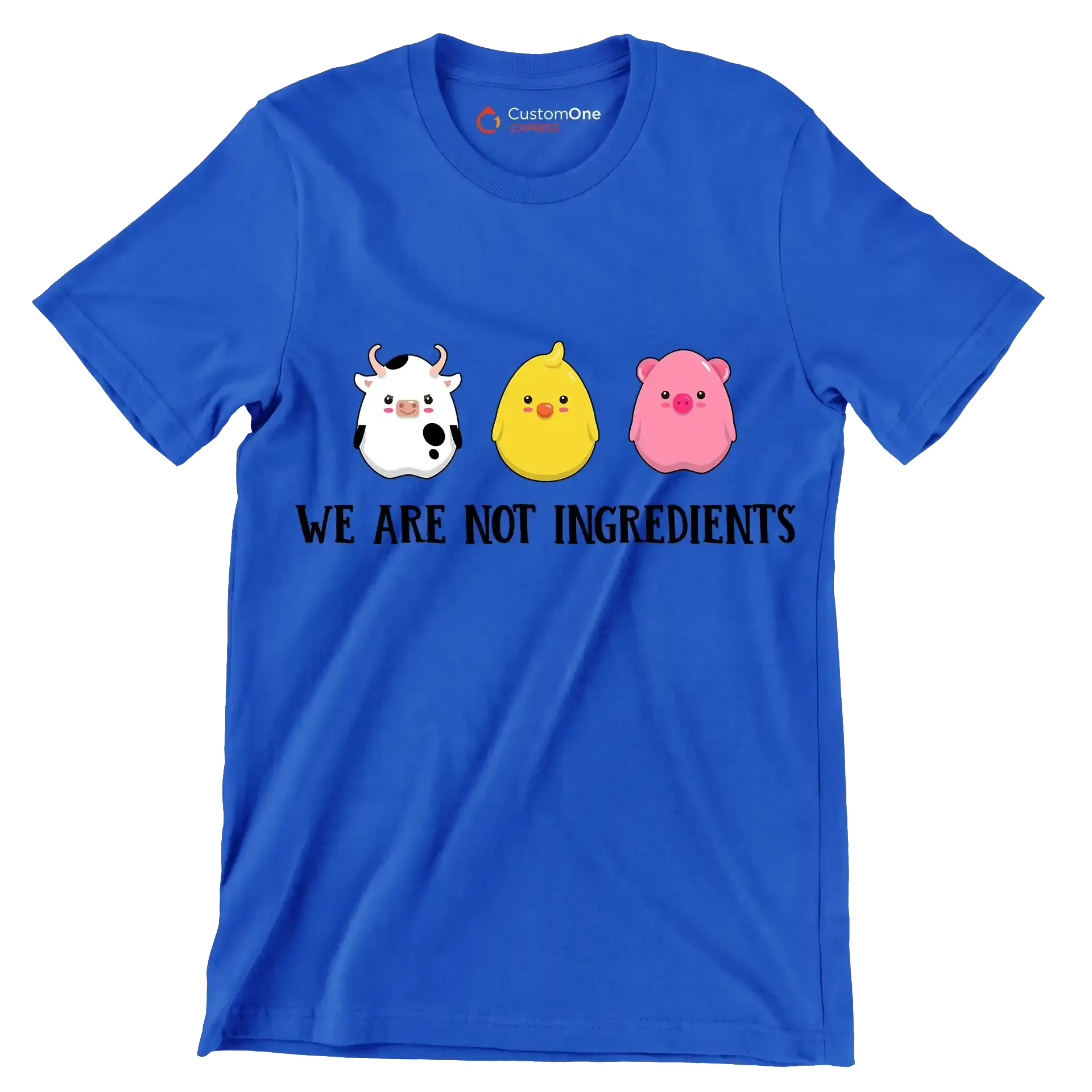 We are nit ingredients - Vegan Themed T-Shirt-Blue-S-Custom One Express