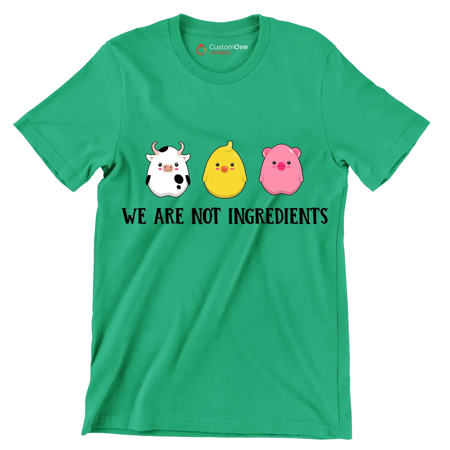 We are nit ingredients - Vegan Themed T-Shirt-Green-S-Custom One Express