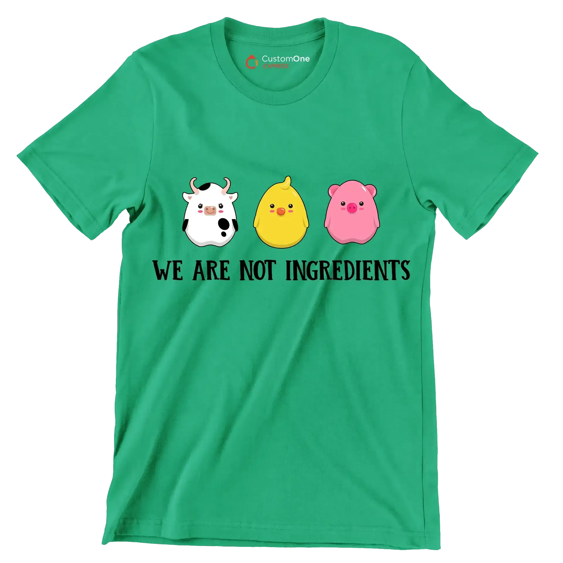 We are nit ingredients - Vegan Themed T-Shirt-Green-S-Custom One Express