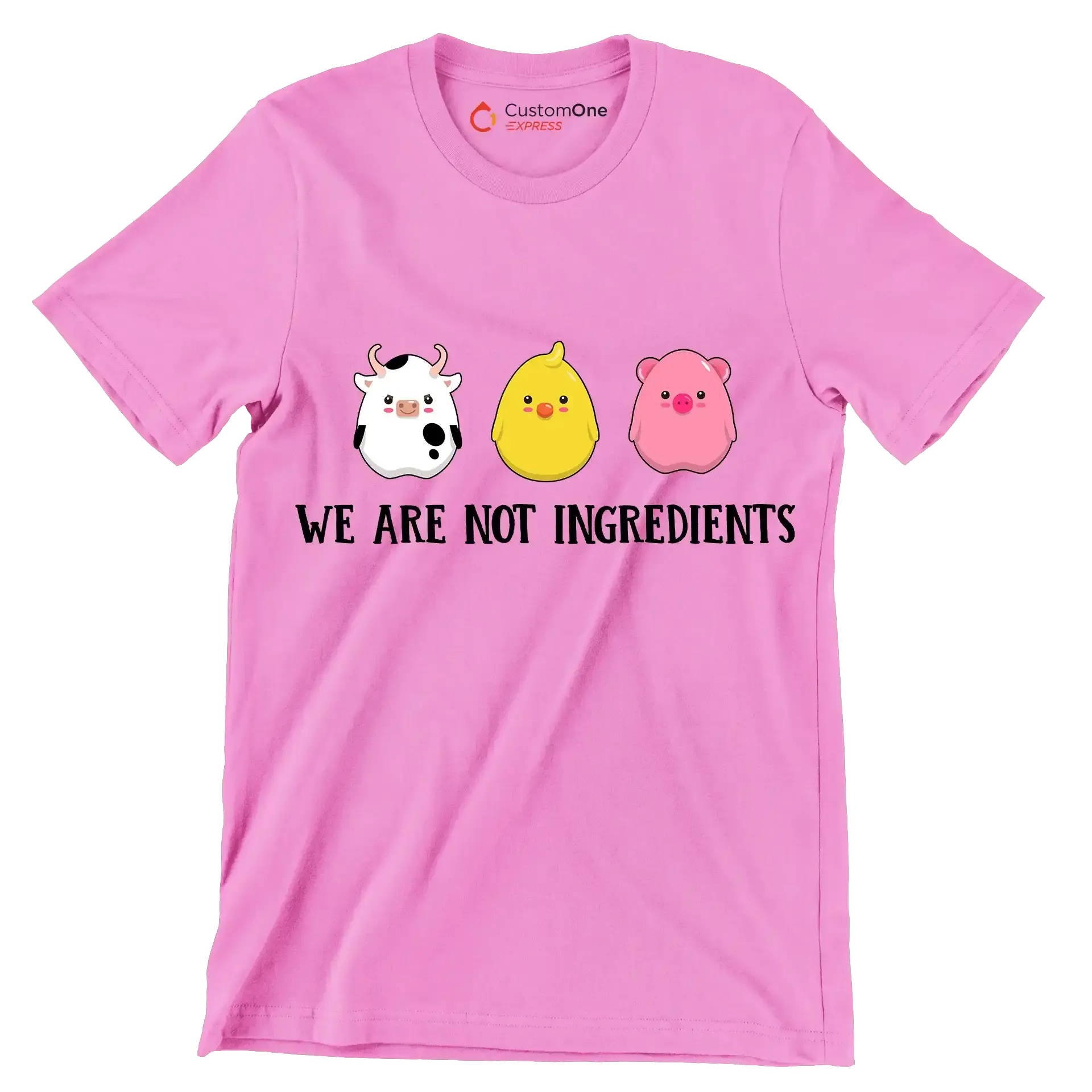 We are nit ingredients - Vegan Themed T-Shirt-Pink-S-Custom One Express