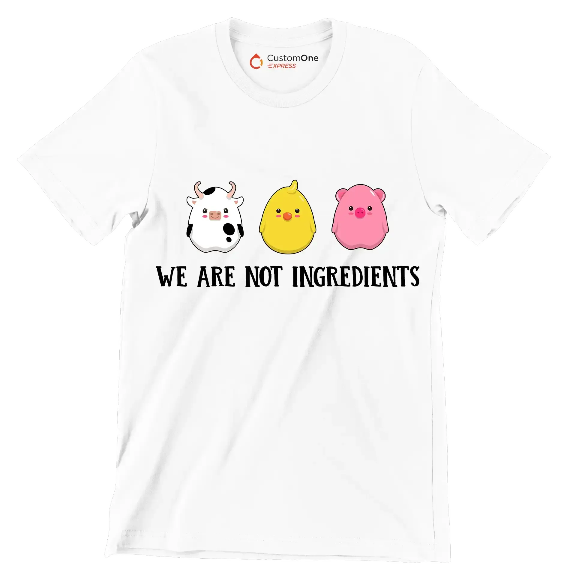 We are nit ingredients - Vegan Themed T-Shirt-White-S-Custom One Express