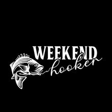 Weekend hooker - Fishing Themed T-Shirt-Black-S-Custom One Express