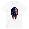 AMERICAN WARRIOR MASK ILLUSTRATION - Veterans Themed T-Shirt