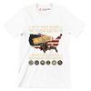 With Their Blood They Fought And Fell To Preserve Our Freedom Remember Our Heroes - Veterans Themed T-Shirt