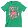 Wife Mom Fighter - Breast Cancer Awareness T-Shirt-Green-S-Custom One Express