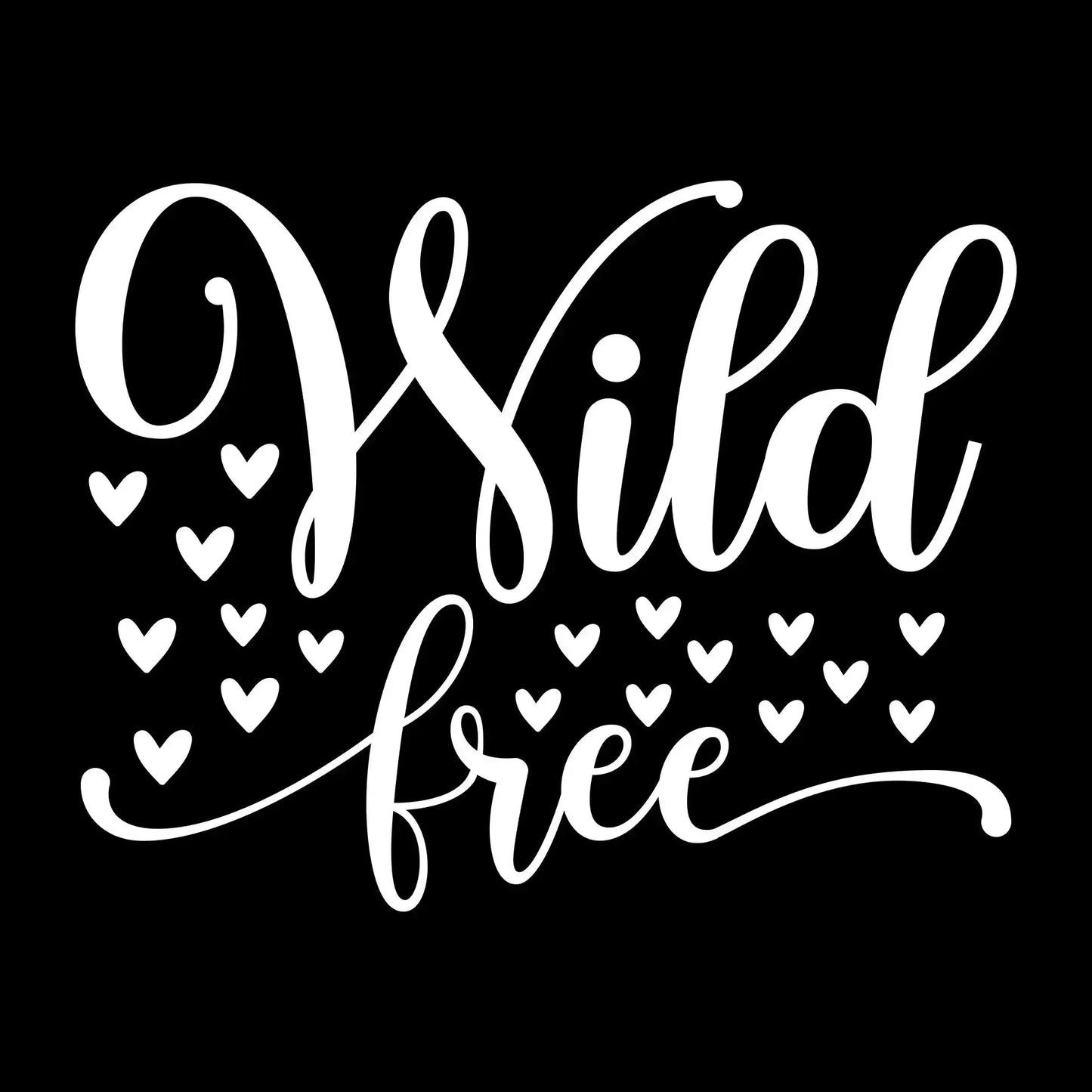 Wild free - Sarcasm Themed T-Shirt-Black-S-Custom One Express