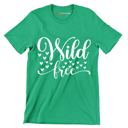 Wild free - Sarcasm Themed T-Shirt-Green-S-Custom One Express
