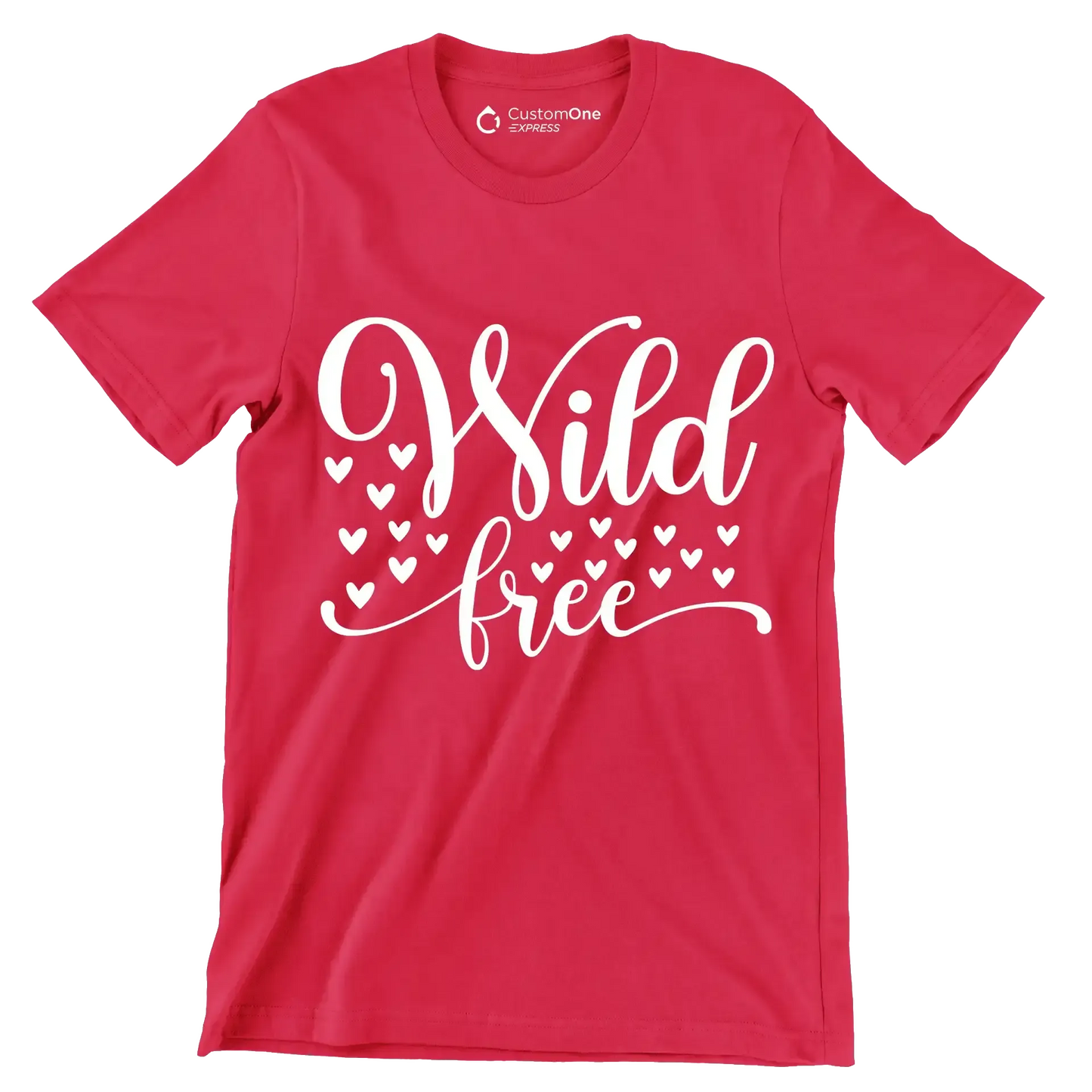 Wild free - Sarcasm Themed T-Shirt-Red-S-Custom One Express
