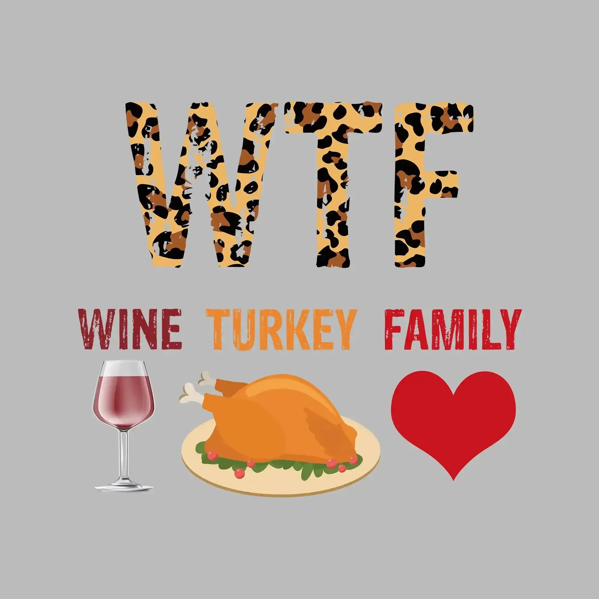 Wine Turkey Family - Thanksgiving Themed T-Shirt-Black-S-Custom One Express
