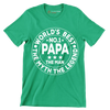 World_s best no.1 papa the man the myth the legend - Father’s Day T-Shirt-Green-S-Custom One Express