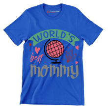 World's Best Mom - Mother’s Day T-Shirt-Blue-S-Custom One Express