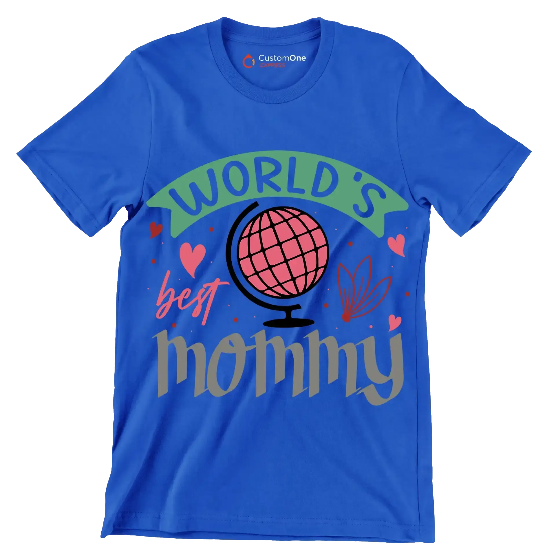 World's Best Mom - Mother’s Day T-Shirt-Blue-S-Custom One Express