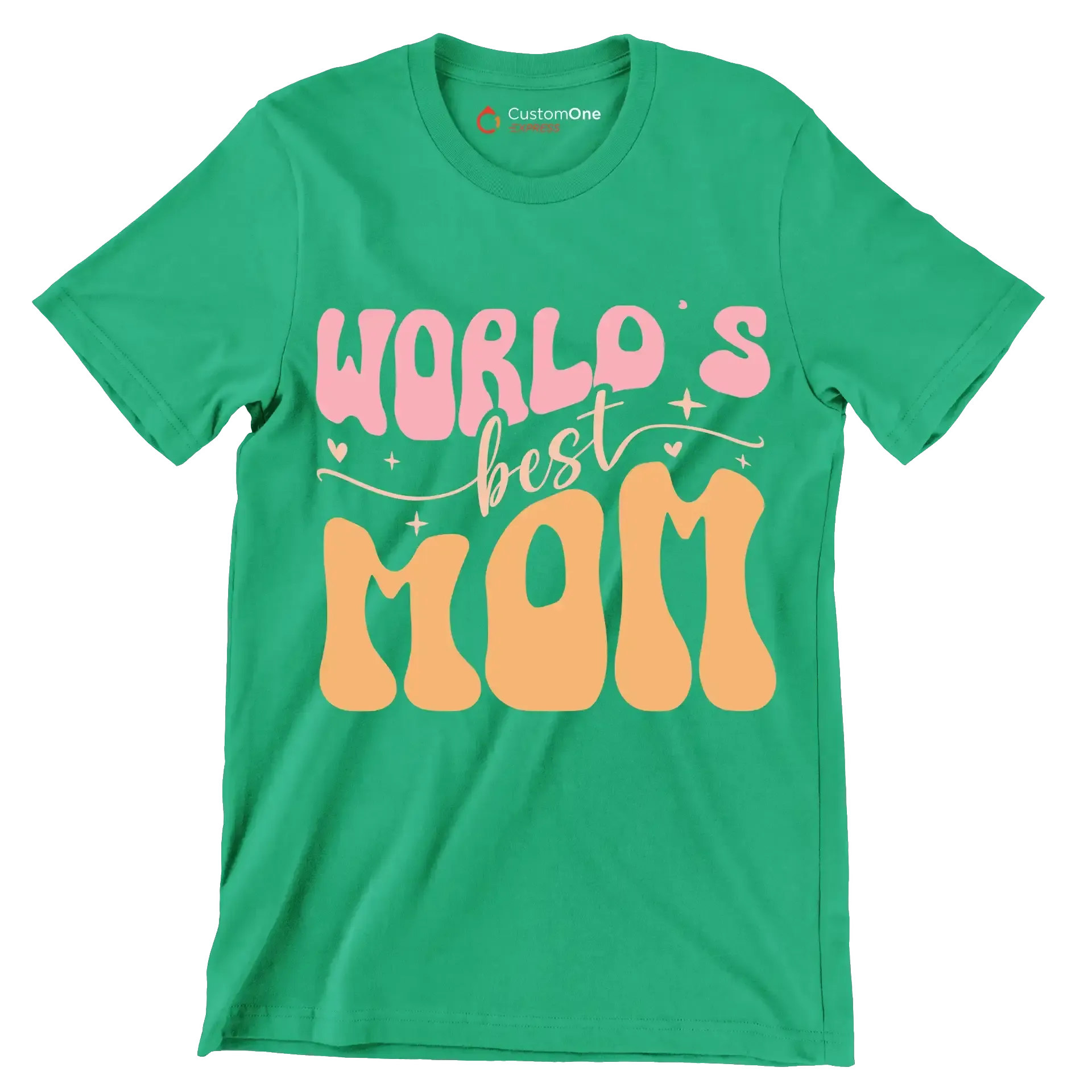 World's Best Mom - Mother’s Day T-Shirt-Green-S-Custom One Express