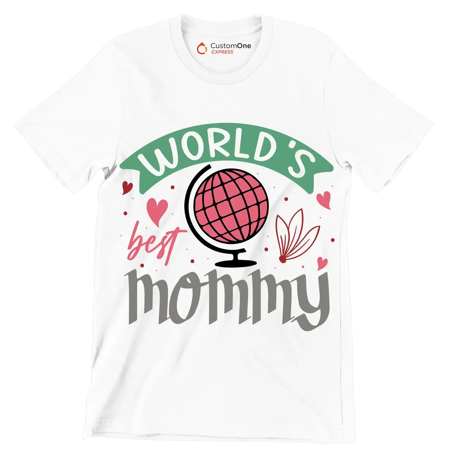 World's Best Mom - Mother’s Day T-Shirt-White-S-Custom One Express