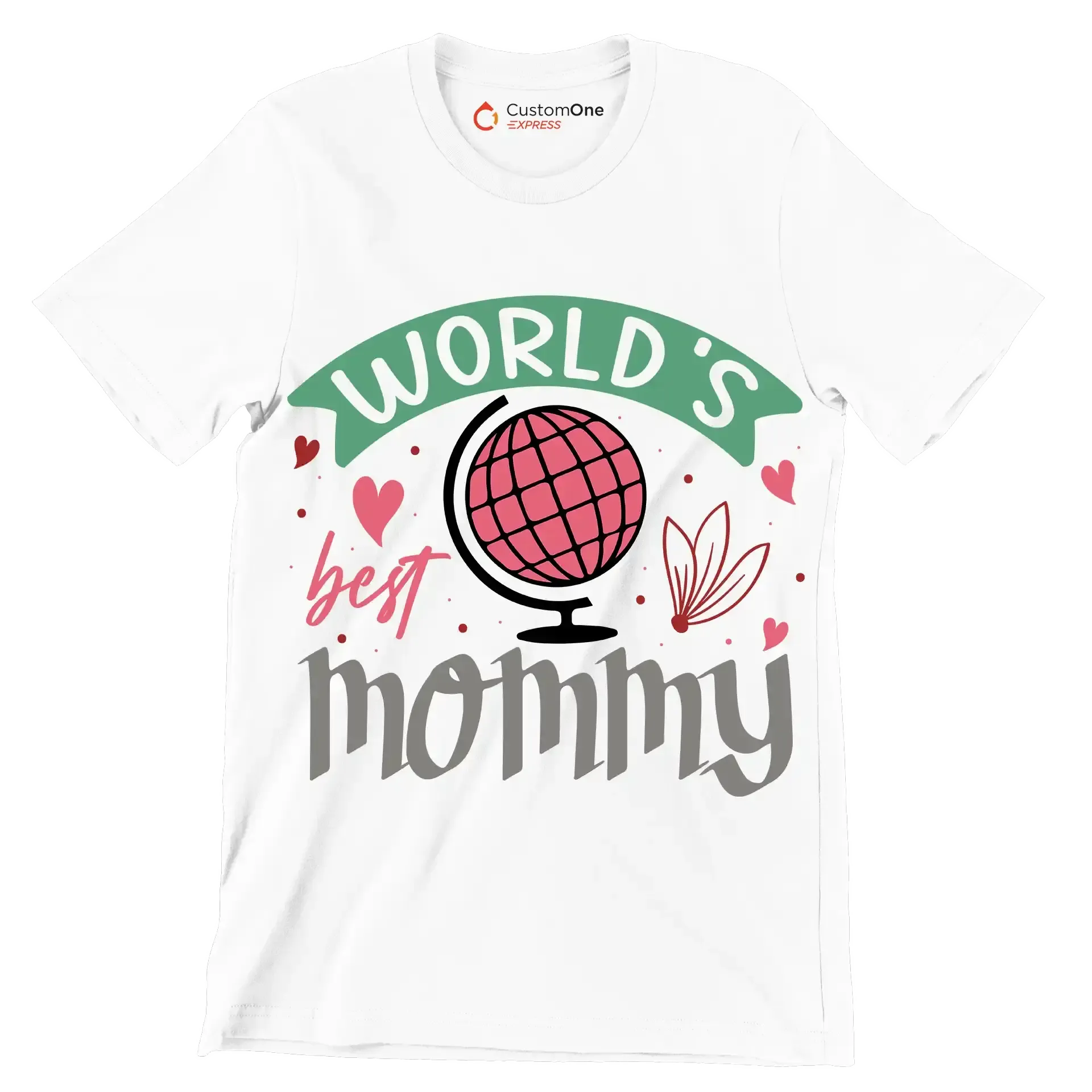 World's Best Mom - Mother’s Day T-Shirt-White-S-Custom One Express
