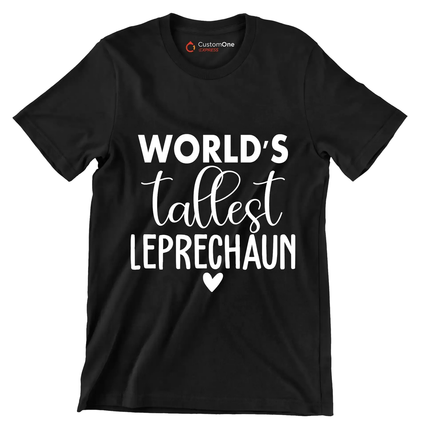 World's Tallest Leprechaun - St. Patrick's Day T-Shirt-Black-S-Custom One Express