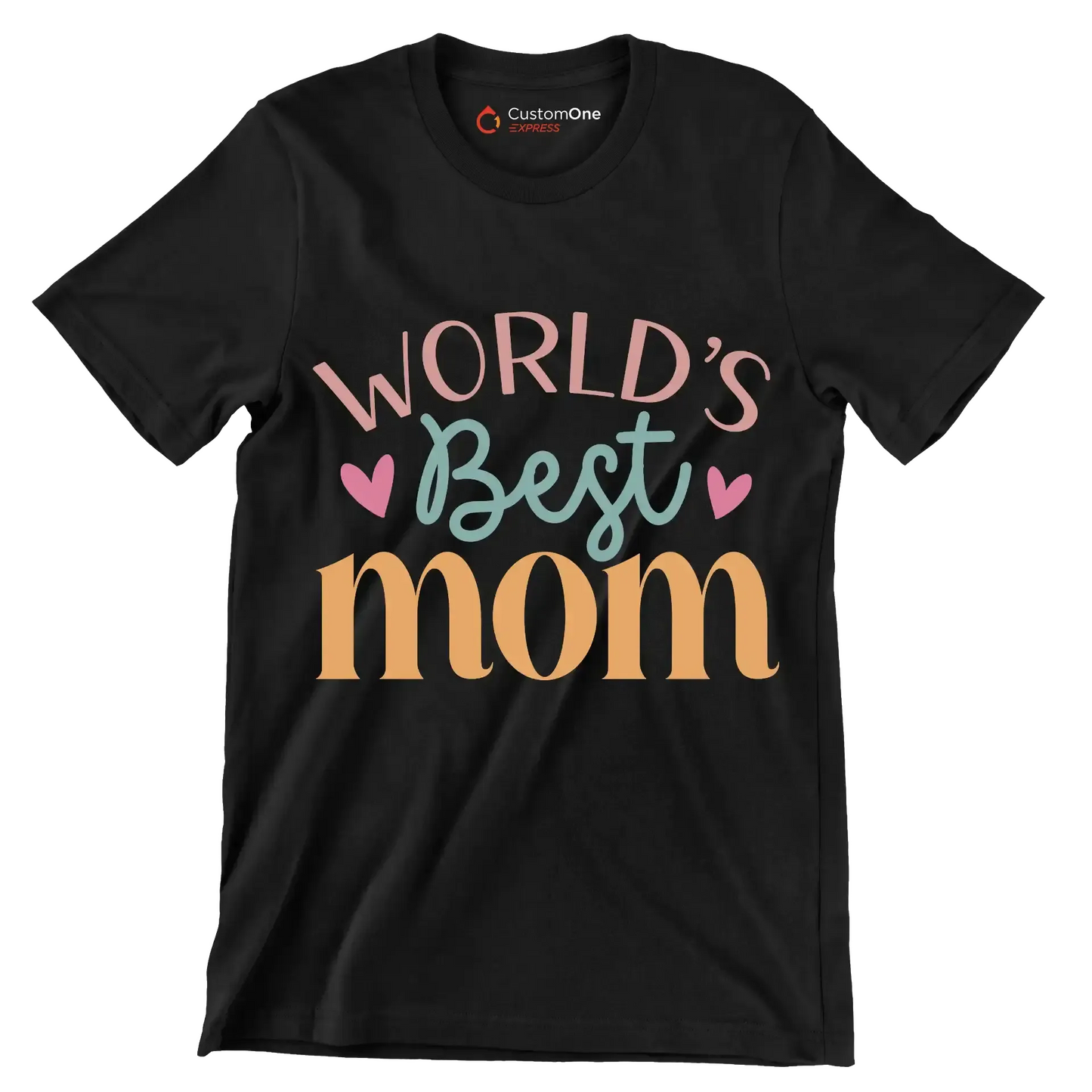 World's best mom - Mother’s Day T-Shirt-Black-S-Custom One Express