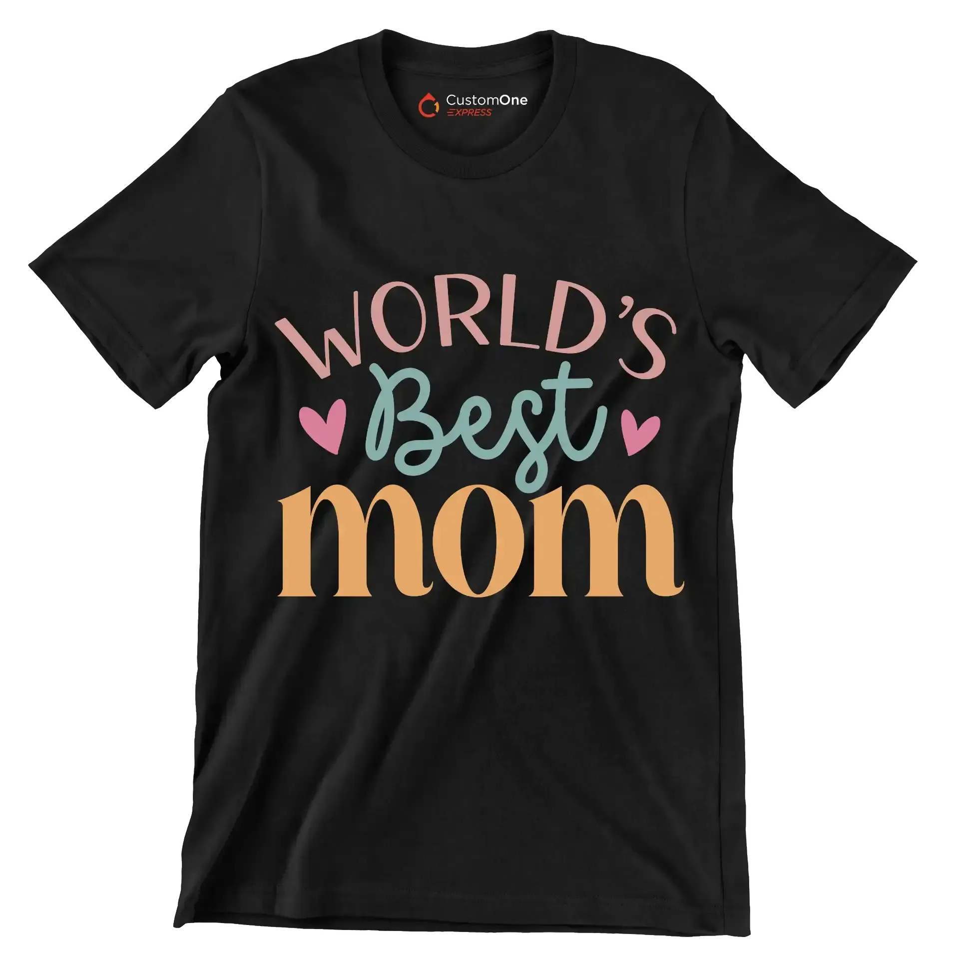 World's best mom - Mother’s Day T-Shirt-Black-S-Custom One Express