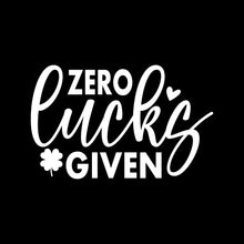 Zero Lucks Given - St. Patrick's Day T-Shirt-Black-S-Custom One Express
