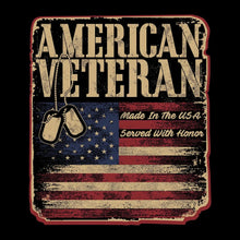 american veteran made in the usa served with honor - Veterans Themed T-Shirt-Black-S-Custom One Express