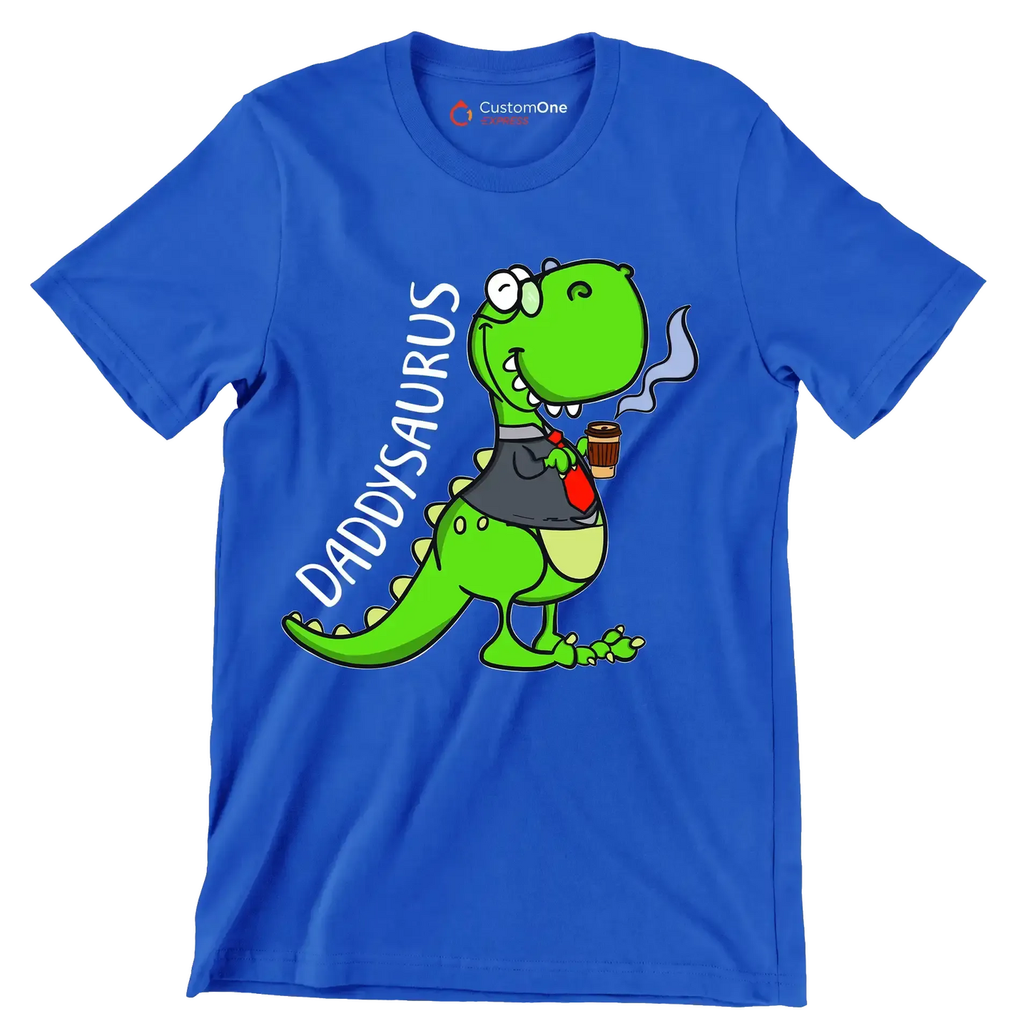 daddysaurus - Father’s Day T-Shirt-Blue-S-Custom One Express