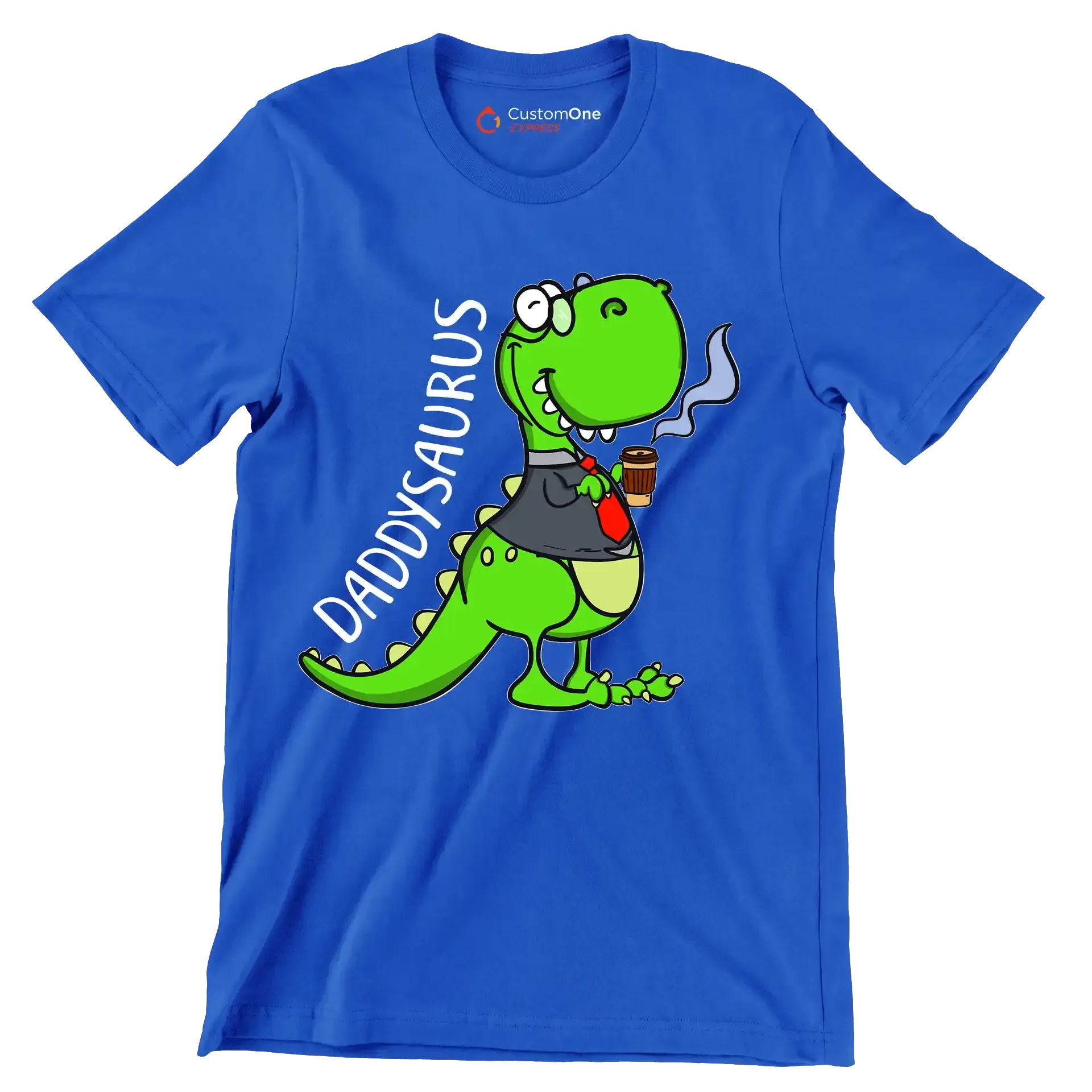 daddysaurus - Father’s Day T-Shirt-Blue-S-Custom One Express