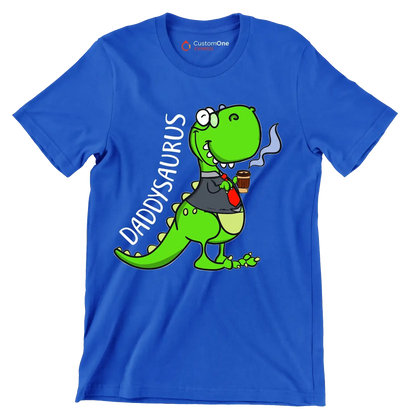 daddysaurus - Father’s Day T-Shirt-Blue-S-Custom One Express