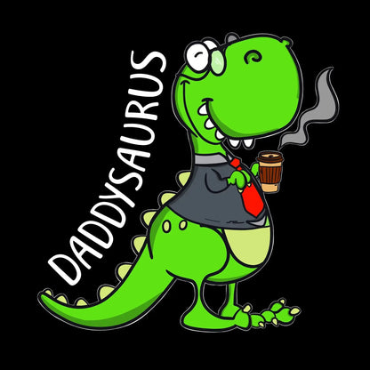 daddysaurus - Father’s Day T-Shirt-Black-S-Custom One Express