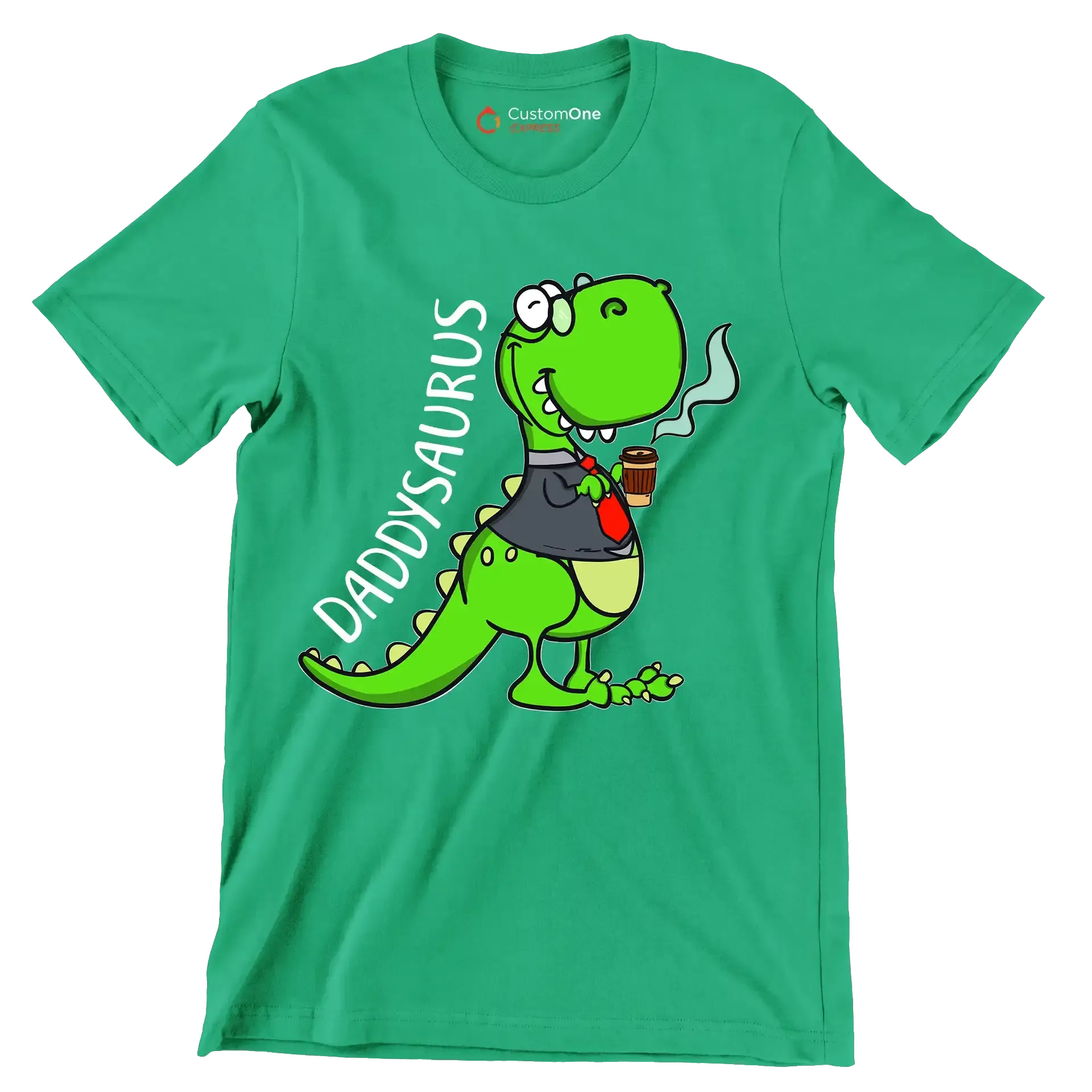 daddysaurus - Father’s Day T-Shirt-Green-S-Custom One Express