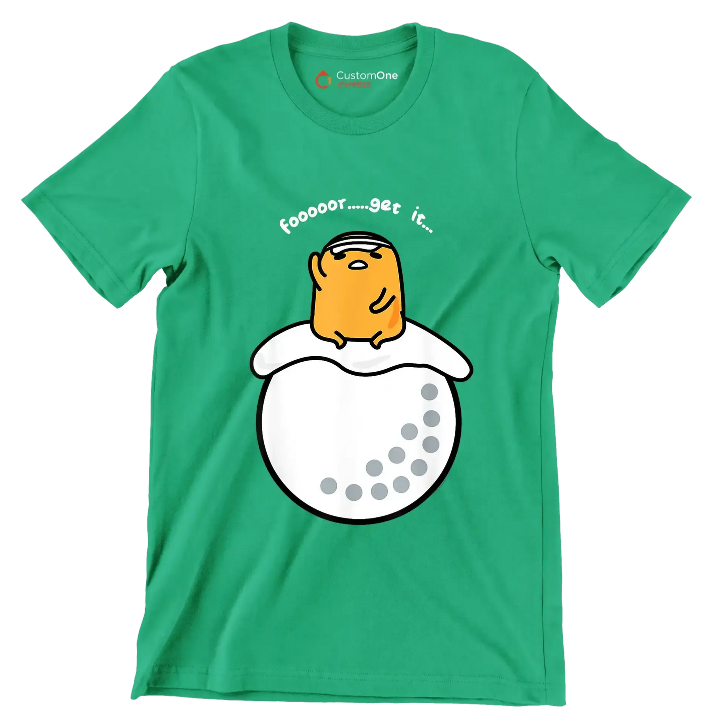 foooooor.....get it - Golf Themed T-Shirt-Green-S-Custom One Express