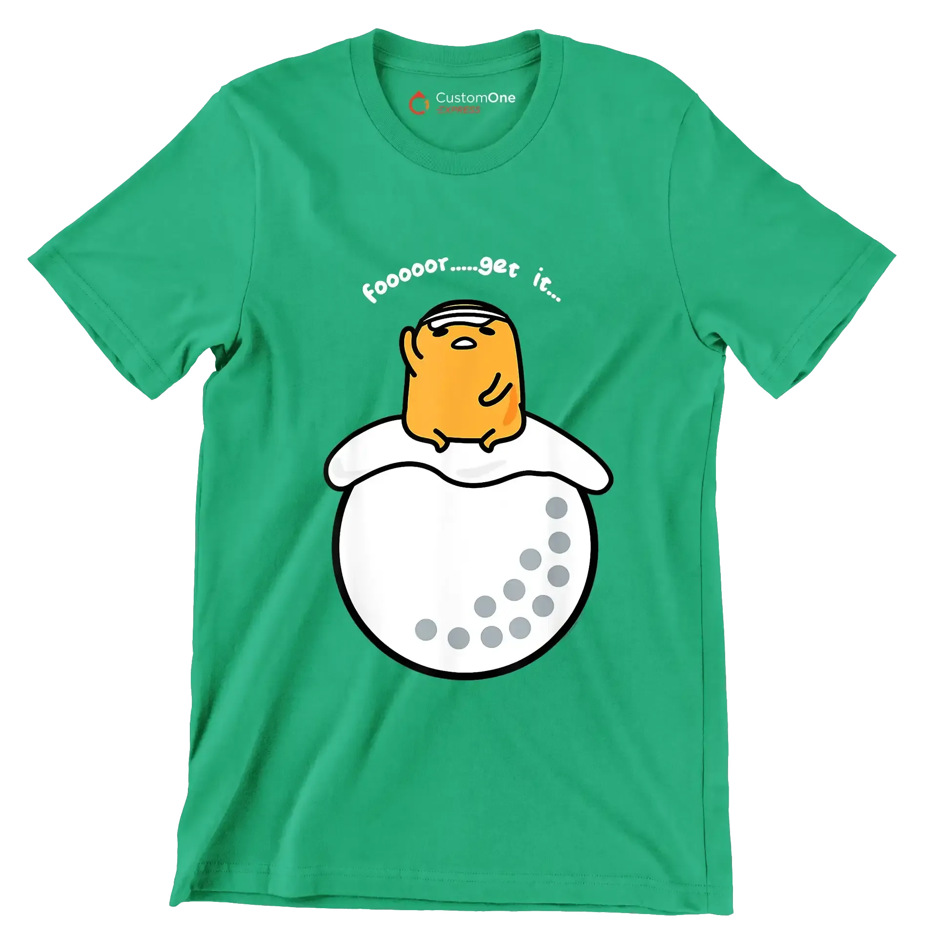 foooooor.....get it - Golf Themed T-Shirt-Green-S-Custom One Express