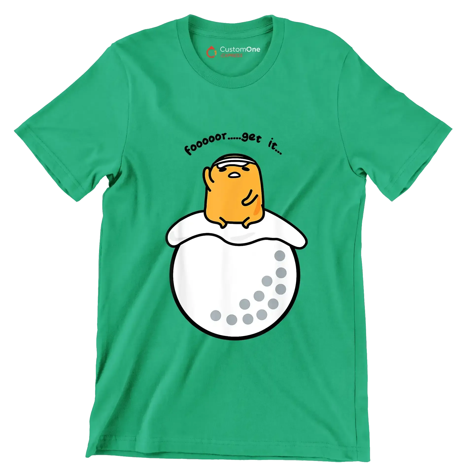 foooooor.....get it - Golf Themed T-Shirt-Green-S-Custom One Express