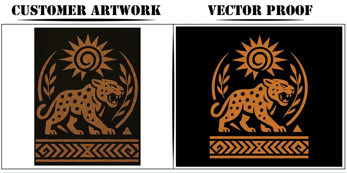 graphic designer vectorizing logo for high quality screen printing and dtf printing
