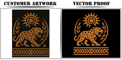 graphic designer vectorizing logo for high quality screen printing and dtf printing