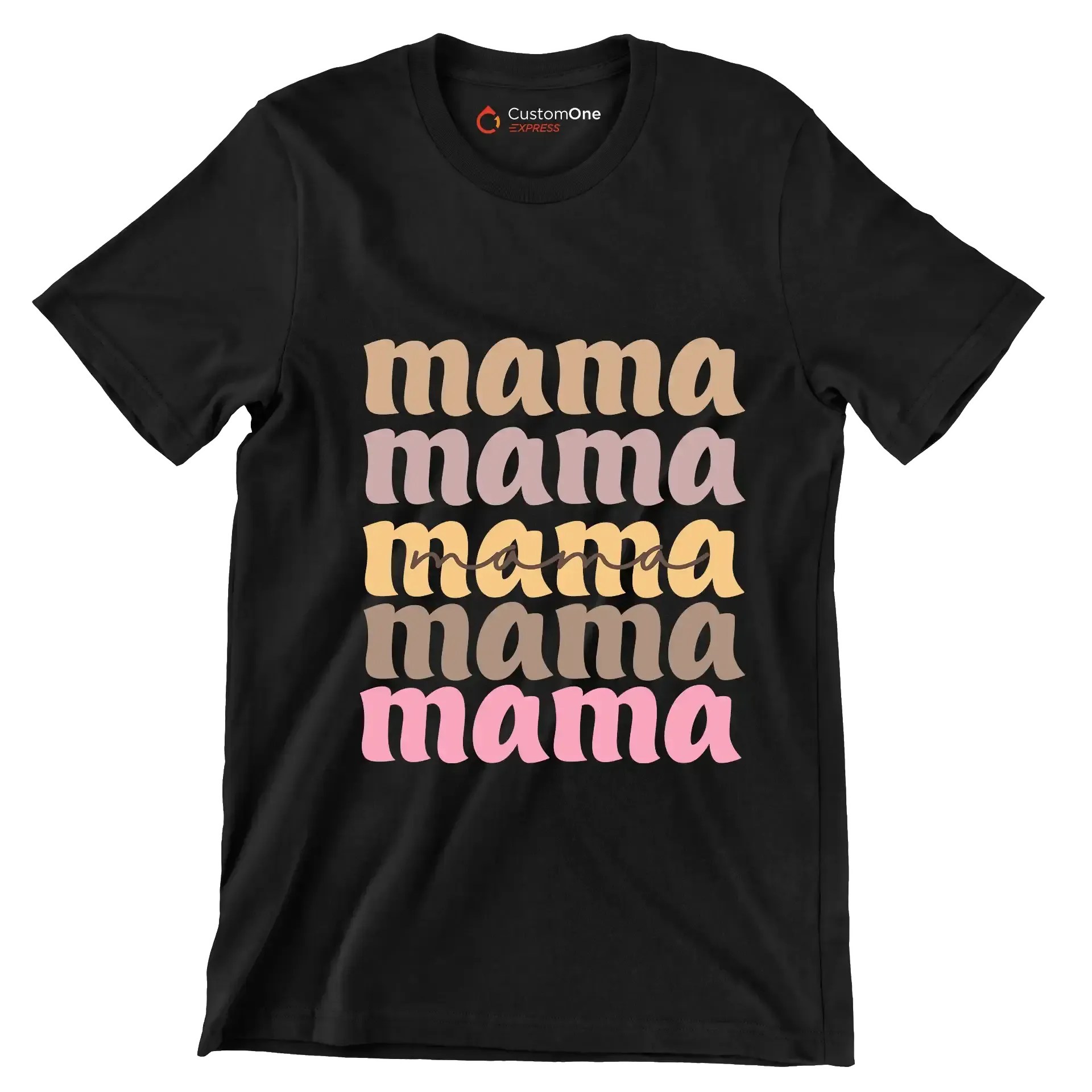 mama - Mother’s Day T-Shirt-Black-S-Custom One Express