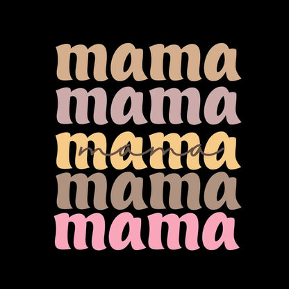 mama - Mother’s Day T-Shirt-Black-S-Custom One Express