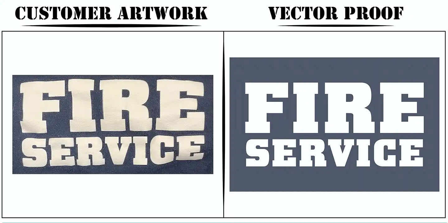 professional art repair service fixing low resolution design for custom t-shirt printing
