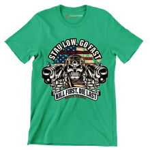 stay low, go fast one shot one kill kill first, die last no luck, all skill - Veterans Themed T-Shirt-Green-S-Custom One Express