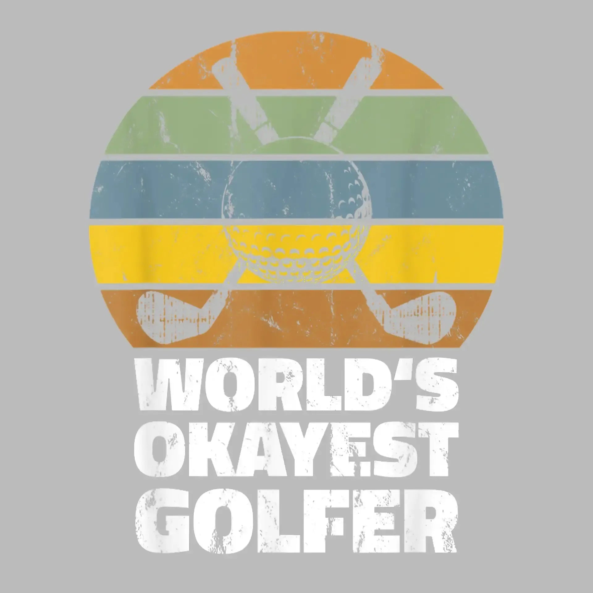world's okayest golfer - Golf Themed T-Shirt-Black-S-Custom One Express