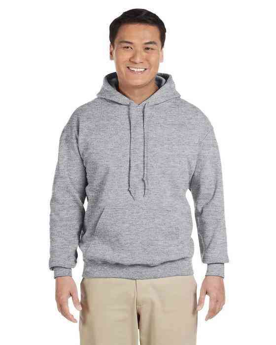 G185 Gildan Adult Heavy Blend™ 8 oz., 50/50 Pullover Hooded Sweatshirt -  Sport Grey / S